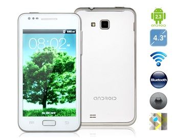 Smartphone MTK6513 4.3 "Android 2.3 com Wi-Fi, JAVA,GPS,