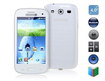 celular i9308 4,0 "Touch com TV, Bluetooth, Touch Capacitiva