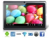 Tablet PC 7 "Android 4.0.3 com Dual Camera, Wi-Fi, 3G