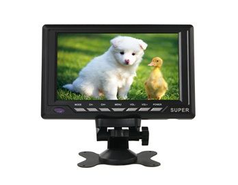 tela HFK-701C 7.8 "Wide Color Lcd digital Monitor /TV Preto