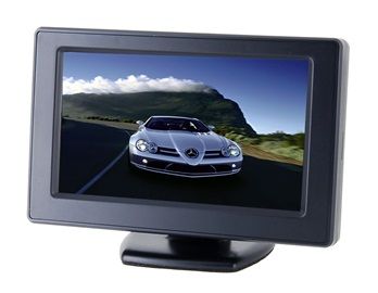 munitor 4.3 "TFF-LCD com Sun Visor (Preto)